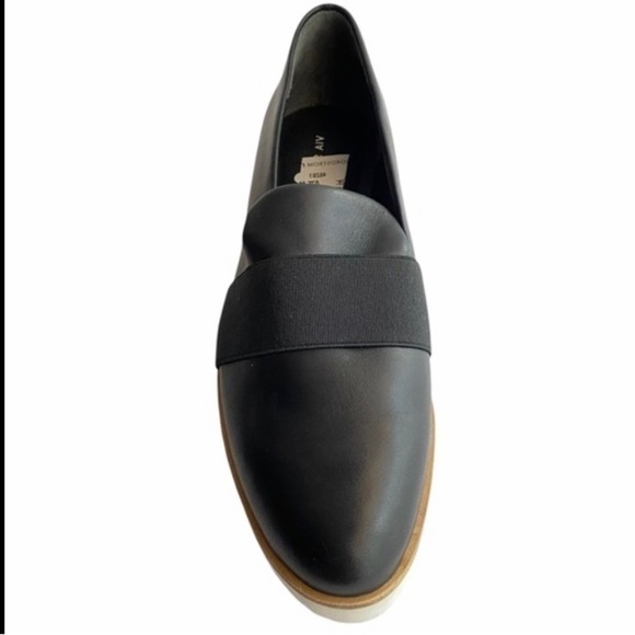 Via Spiga Black Leather Platform Loafer Right Shoe (one shoe) Size 7 - Picture 2 of 6